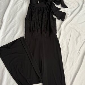 White House Black Market Lace Halter Jumpsuit
Size 8